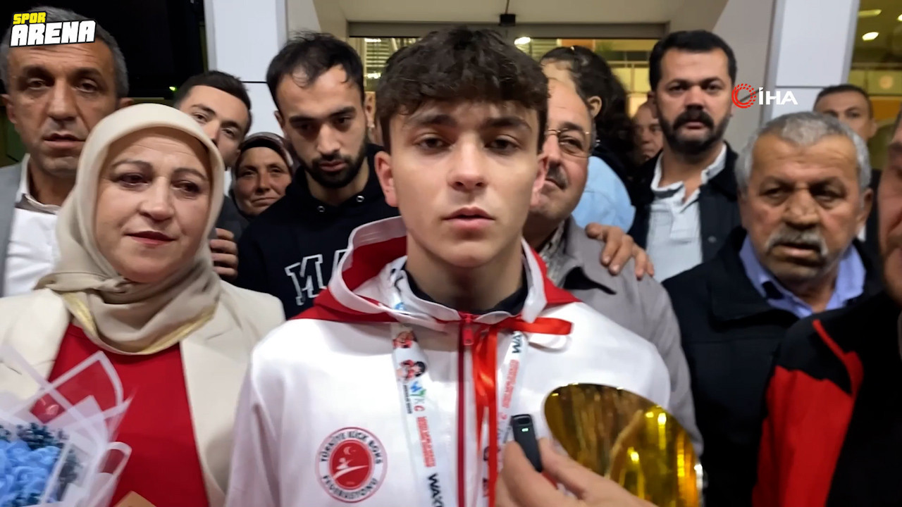 İsrailli rakibini yenerek dünya şampiyonu olan milli sporcuya coşkulu karşılama – Hürriyet