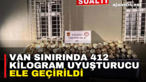 Van sınırında 412 kilogram uyuşturucu ele geçirildi – Ajans04 Haber