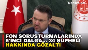 Fon soruşturmalarında 5’inci dalga… 34 şüpheli hakkında gözaltı – Ajans04 Haber