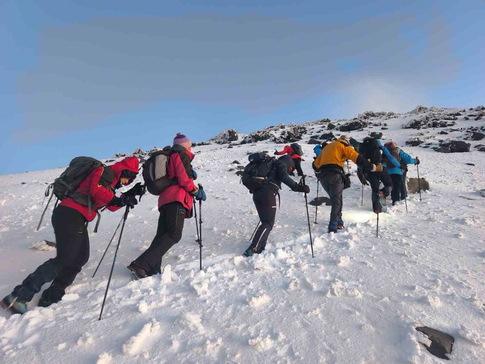 Ağrı Dağı’nda karlı zirveye tırmandılar İhlas Haber Ajansı – İhlas Haber Ajansı