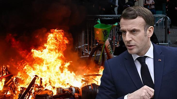 Fransa’da sokaklar alev alev! Macron’dan ulusa sesleniş konuşması: Hepimiz bu gece öfkeliyiz – Milliyet