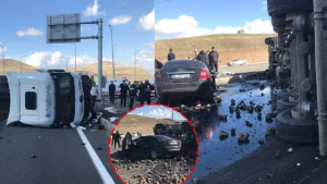 SON DAKİKA! Ağrı’da katliam gibi kaza! Pancar yüklü TIR’ın altında kalan otomobilde 4 kişi hayatını kaybetti – Sabah