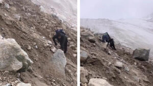 Son dakika | Ağrı Dağı’nda heyelan: Dev kayaların altında kalmaktan son anda kurtuldular – Halk TV